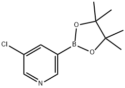 3-CHLORO-5-(4,4,5,5-TETRAMETHYL-[1,3,2]DIOXABOROLAN-2-YL)PYRIDINE Structure