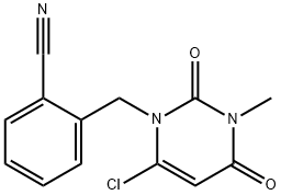 2-[(6-Chloro-3,4-dihydro-3-Methyl-2,4-dioxo-1(2h)-pyriMidinyl)Methyl]benzonitrile Structure