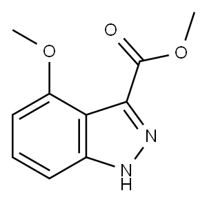 METHYL 4-METHOXY-1H-INDAZOLE-3-CARBOXYLATE Structure