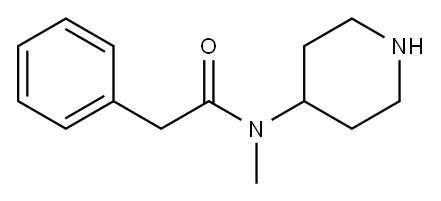 N-METHYL-N-4-PIPERIDINYL-BENZENEACETAMIDE Structure