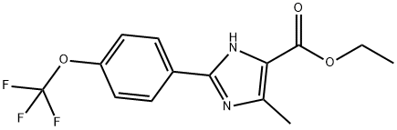 5-METHYL-2-(4-TRIFLUOROMETHOXYPHENYL)-3H-IMIDAZOLE-4-CARBOXYLIC ACID ETHYL ESTER Structure