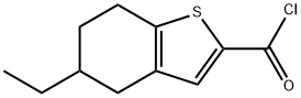 5-ethyl-4,5,6,7-tetrahydro-1-benzothiophene-2-carbonyl chloride Structure