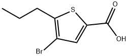 4-BROMO-5-PROPYLTHIOPHENE-2-CARBOXYLIC ACID Structure