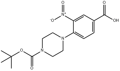 4-(BOC-PIPERAZIN-1-YL)-3-NITROBENZOIC A& Structure
