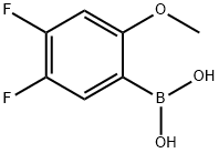4,5-DIFLUORO-2-METHOXYPHENYLBORONIC ACID Structure
