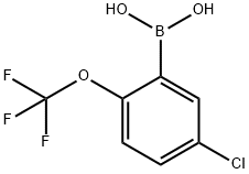 [5-CHLORO-2-(TRIFLUOROMETHOXY)PHENYL]BORONIC ACID Structure