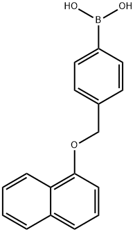 4-((1-NAPHTHYLOXY)METHYL)PHENYLBORONIC & Structure