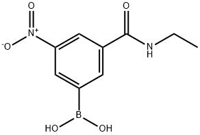 3-(ETHYLCARBAMOYL)-5-NITROPHENYLBORONIC ACID Structure