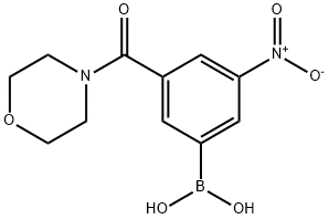 3-(MORPHOLINE-4-CARBONYL)-5-NITROPHENYLBORONIC ACID Structure