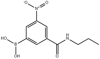 3-(PROPYLCARBAMOYL)-5-NITROPHENYLBORONIC ACID Structure