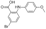 5-BROMO-2-(4-METHOXY-PHENYLAMINO)-BENZOIC ACID Structure