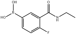 3-(ETHYLCARBAMOYL)-4-FLUOROBENZENEBORONIC ACID Structure