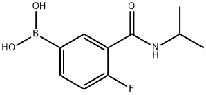 4-FLUORO-3-(ISOPROPYLCARBAMOYL)BENZENEBORONIC ACID Structure