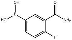 3-(AMINOCARBONYL)-4-FLUOROBENZENEBORONIC ACID Structure
