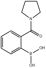 BORONIC ACID, [2-(1-PYRROLIDINYLCARBONYL)PHENYL]- Structure