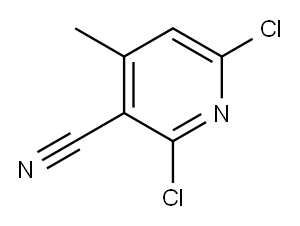 2,6-Dichloro-4-methylnicotinonitrile Structure
