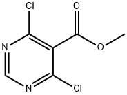 5-PYRIMIDINECARBOXYLIC ACID, 4,6-DICHLORO-,METHYL ESTER Structure