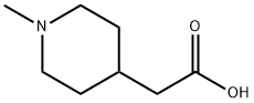 1-Methyl-4-piperidineacetic acid Structure