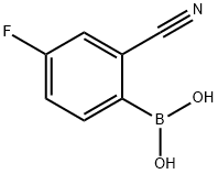 2-Cyano-4-fluorobenzeneboronic acid pinacol ester Structure