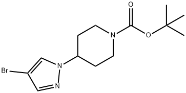 4-(4-Bromopyrazol-1-yl)piperidine-1-carboxylic acid tert-butyl ester Structure