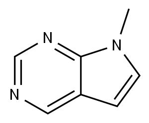 7H-Pyrrolo[2,3-d]pyrimidine, 7-methyl- (9CI) Structure
