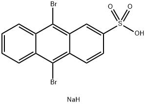 9,10-Dibromoanthracene-2-sulfonic Acid, Sodium Salt Structure