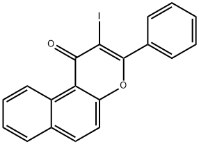 2-IODO-3-PHENYL-1H-NAPHTHO[2,1-B]PYRAN-1-ONE Structure