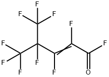 2,3,4,5,5,5-HEXAFLUORO-4-TRIFLUOROMETHYL-2-PENTENOYL FLUORIDE Structure