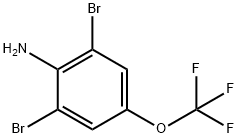 2,6-Dibromo-4-(trifluoromethoxy)aniline Structure