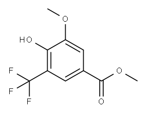 3-Trifluoromethyl-4-hydroxy-5-methoxy Methyl Benzoate Structure