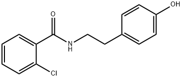 Benzamide, 2-chloro-N-[2-(4-hydroxyphenyl)ethyl]- Structure