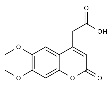 6,7-DIMETHOXYCOUMARIN-4-ACETIC ACID Structure