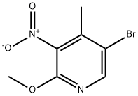5-Bromo-2-methoxy-4-methyl-3-nitropyridine Structure