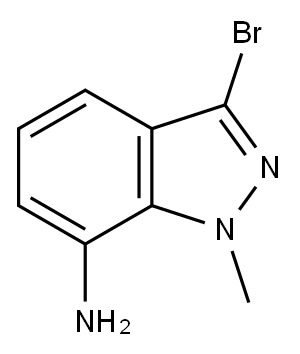 3-BROMO-1-METHYL-1H-INDAZOL-7-AMINE Structure