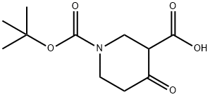 4-OXO-PIPERIDINE-1,3-DICARBOXYLIC ACID 1-TERT-BUTYL ESTER Structure
