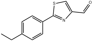 2-(4-ETHYL-PHENYL)-THIAZOLE-4-CARBALDEHYDE Structure