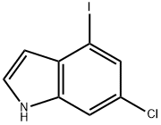 1H-Indole, 6-chloro-4-iodo- Structure