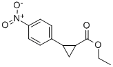 CYCLOPROPANECARBOXYLIC ACID, 2-(4-NITROPHENYL), ETHYL ESTER Structure