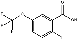 2-FLUORO-5-(TRIFLUOROMETHOXY)BENZOIC ACID Structure