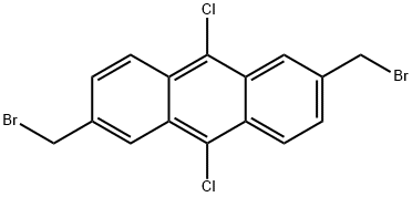 9,10-Dichloro-2,6-bis(bromomethyl)anthracene Structure