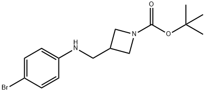 1-BOC-3-[(4-BROMOPHENYL-AMINO)-METHYL]-AZETIDINE Structure