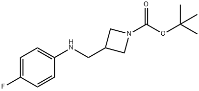 1-BOC-3-[(4-FLUOROPHENYL-AMINO)-METHYL]-AZETIDINE Structure