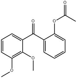 2-ACETOXY-2',3'-METHOXYBENZOPHENONE Structure