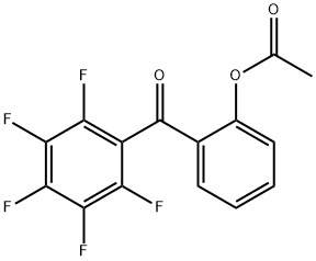 2-ACETOXY-2',3',4',5',6'-PENTAFLUOROBENZOPHENONE Structure