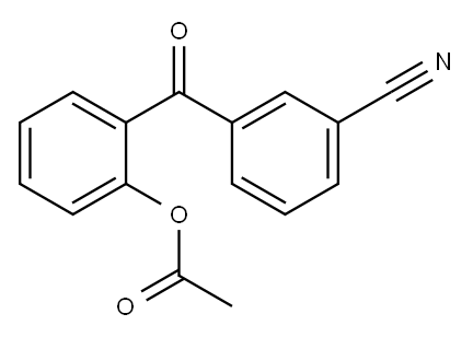 2-ACETOXY-3'-CYANOBENZOPHENONE Structure