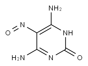 4,6-DIAMINO-2-HYDROXY-5-NITROSOPYRIMIDINE Structure