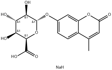 4-Methylumbelliferyla-L-idopyranosiduronicacidsodiumsalt Structure