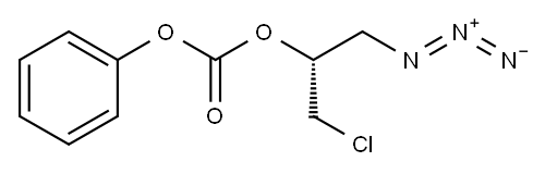 2-Azido-1-(chloromethyl)ethyl Carbonic Acid Phenyl Ester Structure