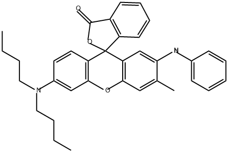 2-Anilino-6-dibutylamino-3-methylfluoran Structure
