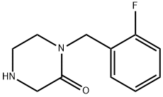 1-(2-FLUOROBENZYL)PIPERAZIN-2-ONE Structure